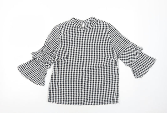 Womens UK Size 8 Only Black Basic Blouse