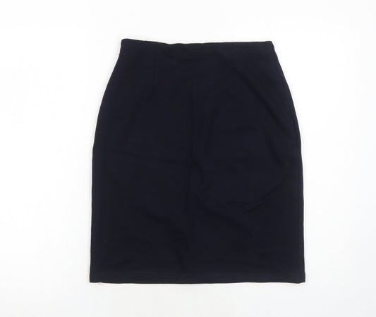 Marks and Spencer Womens Blue Viscose A-Line Skirt Size 10