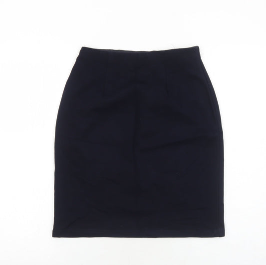 Marks and Spencer Womens Blue Viscose A-Line Skirt Size 10
