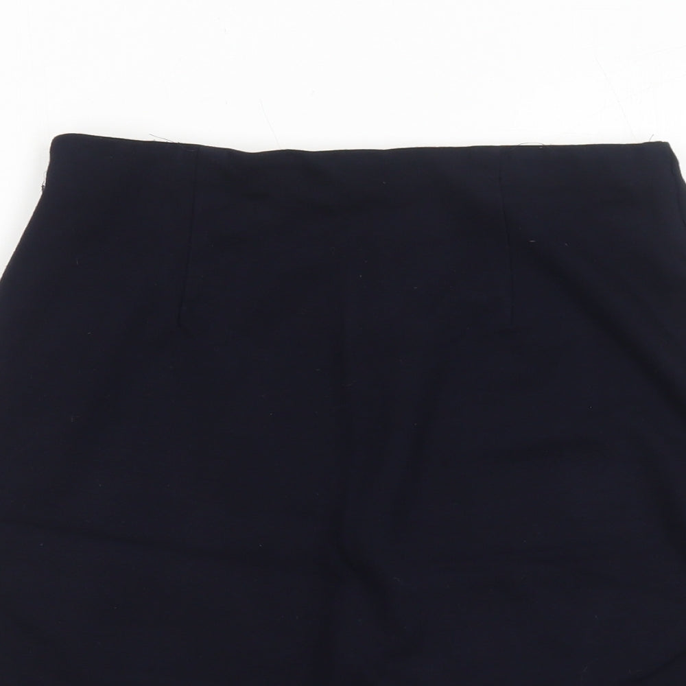 Marks and Spencer Womens Blue Viscose A-Line Skirt Size 10