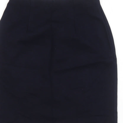 Marks and Spencer Womens Blue Viscose A-Line Skirt Size 10