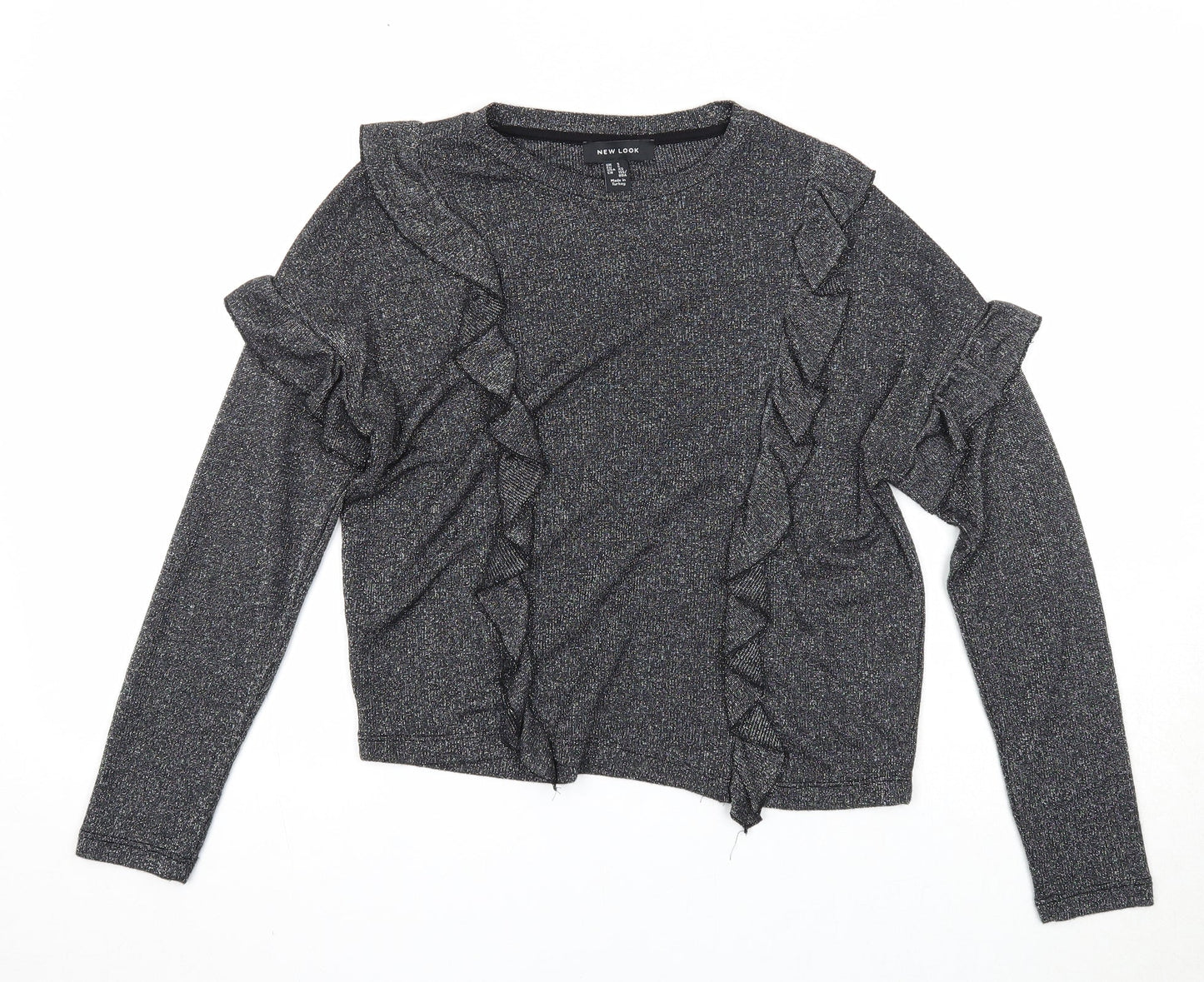Womens UK Size S New Look Black Pullover Jumper