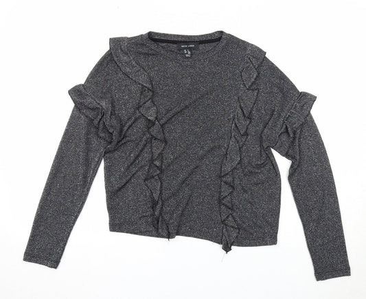 Womens UK Size S New Look Black Pullover Jumper
