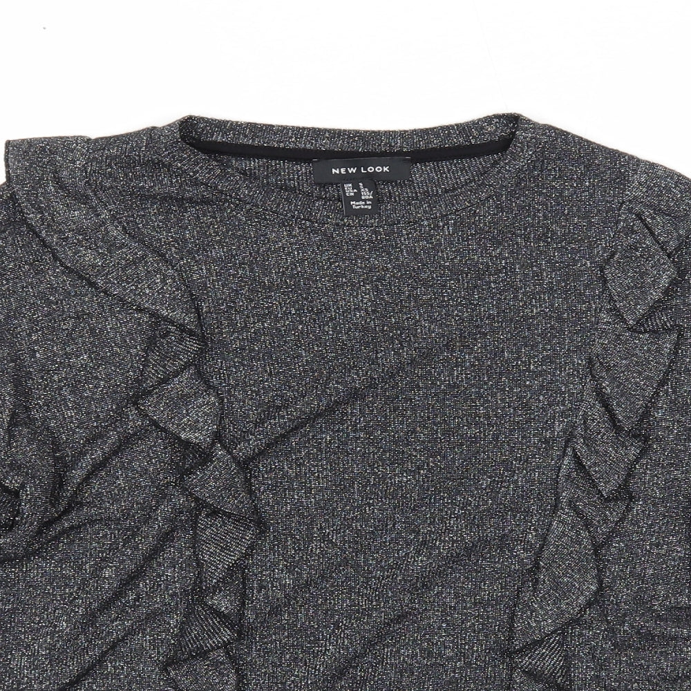 Womens UK Size S New Look Black Pullover Jumper