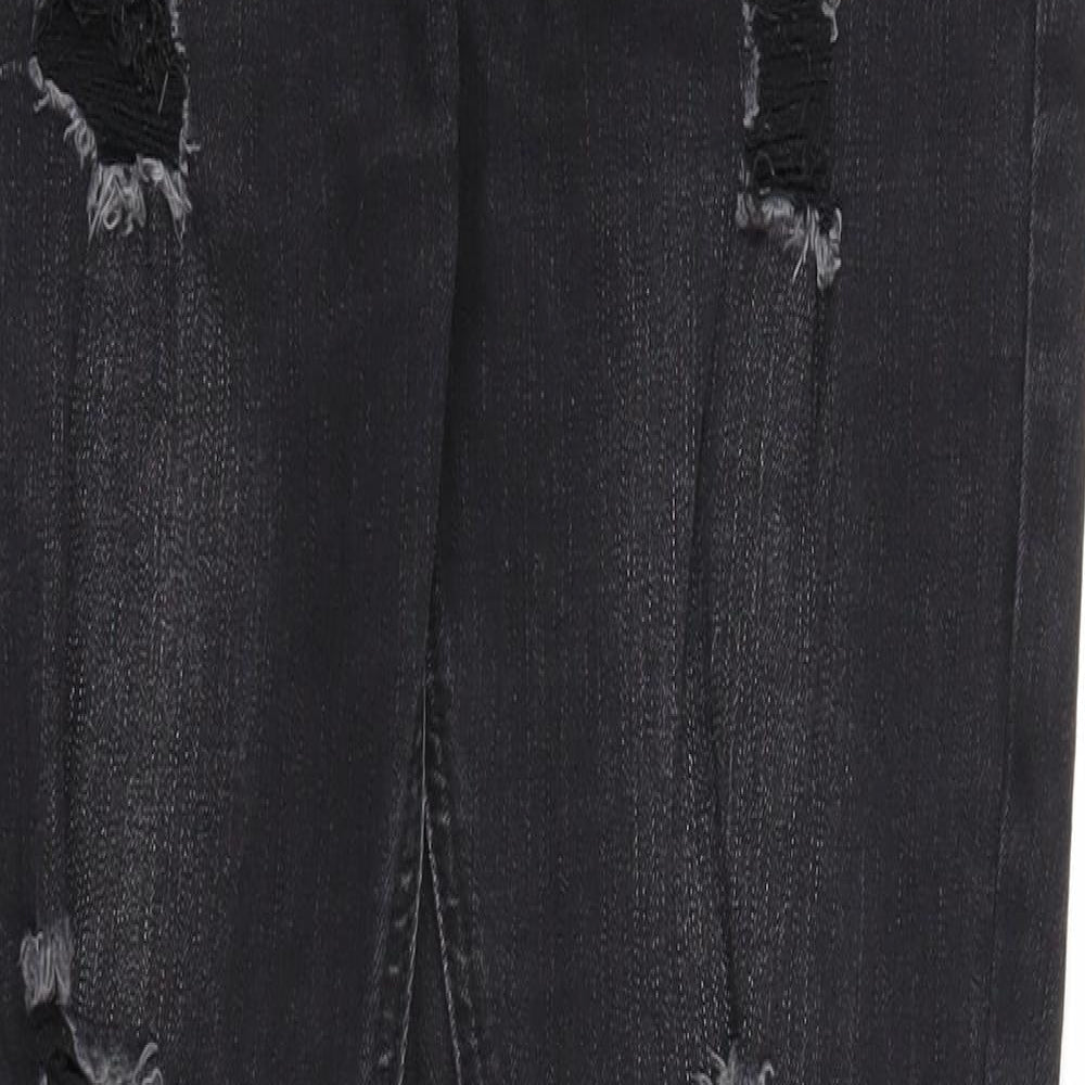 Pyracy Womens Black Cotton Skinny Jeans Size 32 in Regular Zip