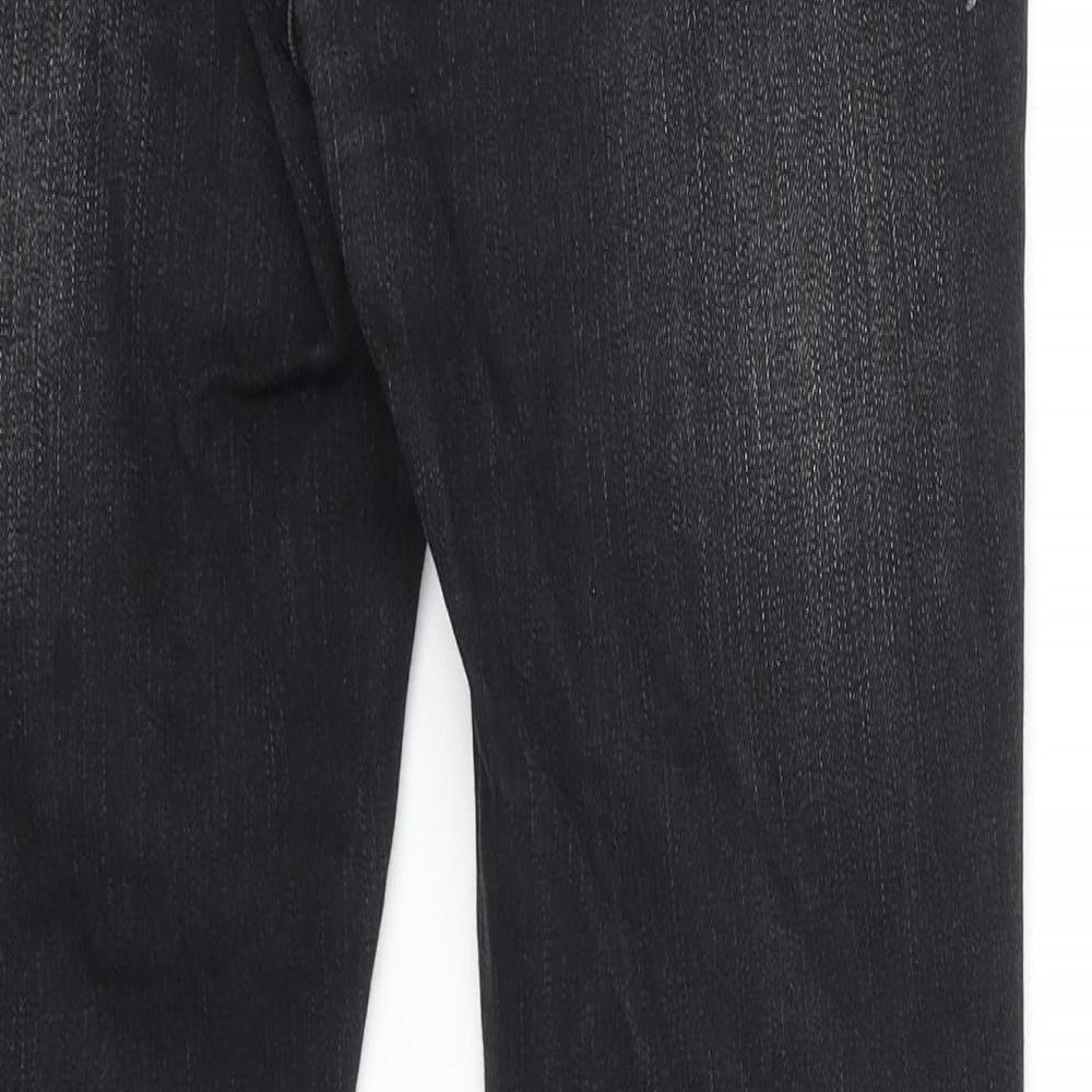 Pyracy Womens Black Cotton Skinny Jeans Size 32 in Regular Zip