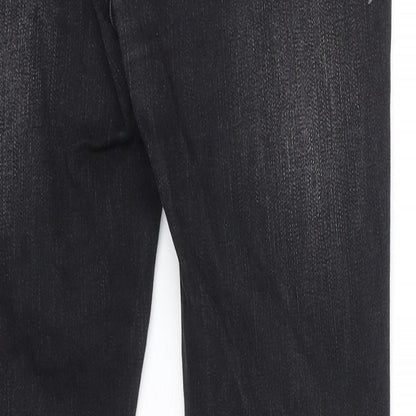 Pyracy Womens Black Cotton Skinny Jeans Size 32 in Regular Zip