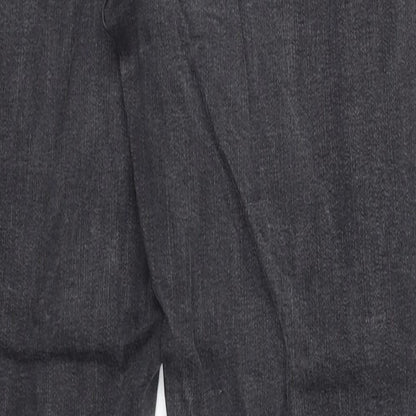 Topshop Womens Black Cotton Skinny Jeans Size 30 in L32 in Regular Zip