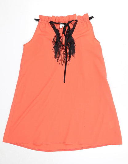 Womens UK Size 6 In the Style Pink Basic Tank