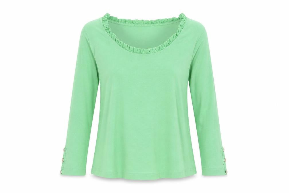 Womens UK Size M Adini Green Basic T-Shirt