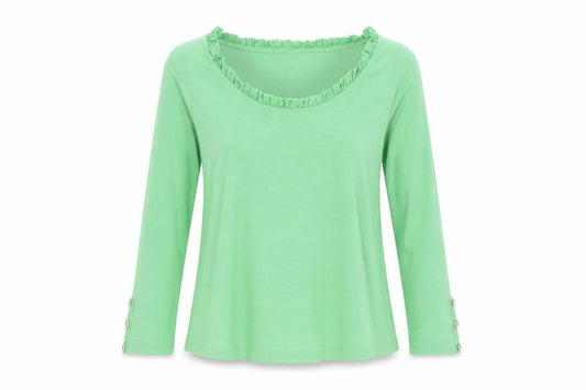 Womens UK Size M Adini Green Basic T-Shirt
