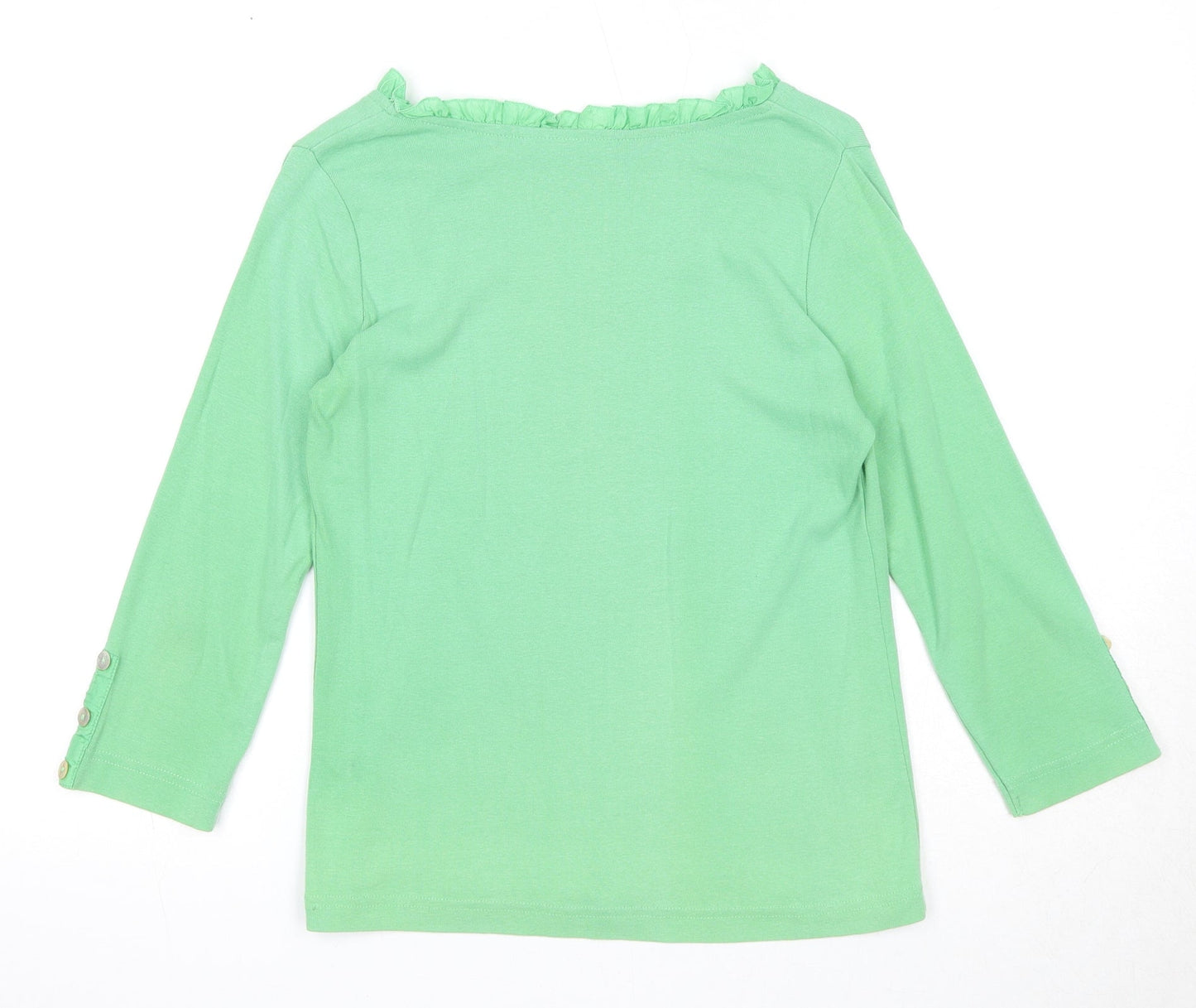 Womens UK Size M Adini Green Basic T-Shirt