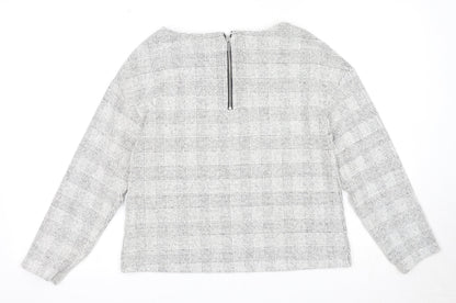 Womens UK Size XS H&M Grey Pullover Jumper