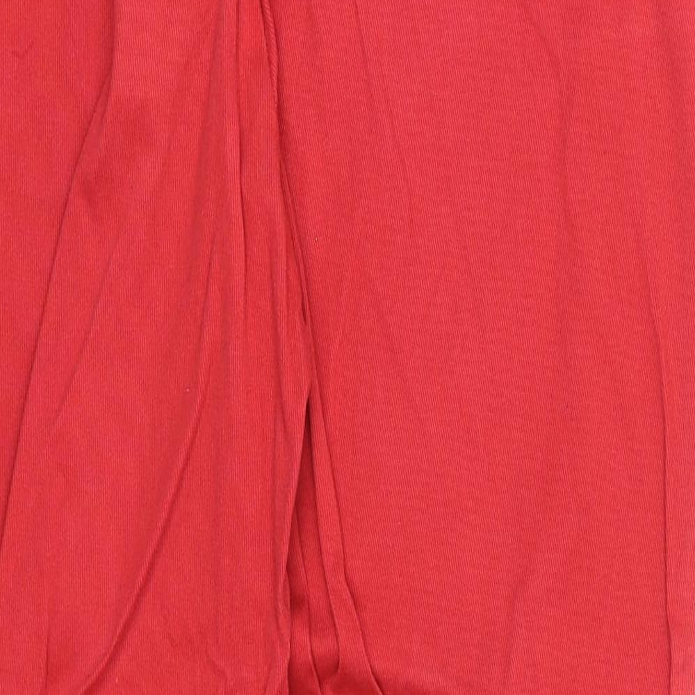 Womens UK Size 10 NEXT Regular Fit  Red Trousers