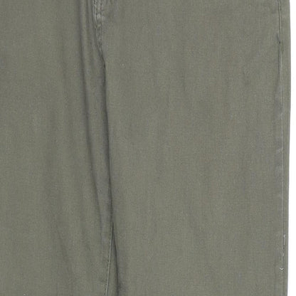 24/7 Authentic Denim Womens Green Cotton Skinny Jeans Size 12 Regular Zip