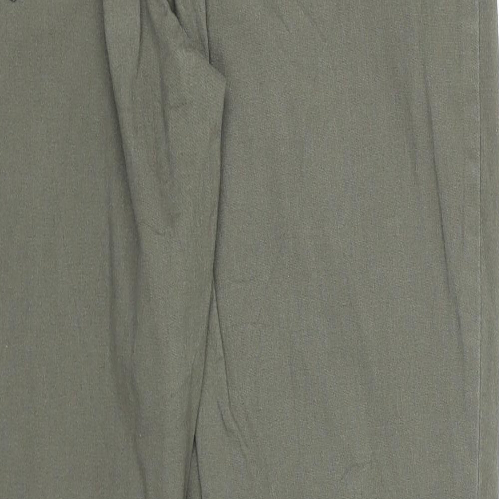 24/7 Authentic Denim Womens Green Cotton Skinny Jeans Size 12 Regular Zip