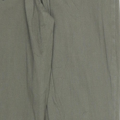 24/7 Authentic Denim Womens Green Cotton Skinny Jeans Size 12 Regular Zip