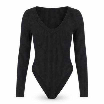 Womens UK Size 8 Nasty Gal One-Piece Black Bodysuit