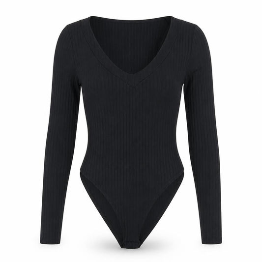 Womens UK Size 8 Nasty Gal One-Piece Black Bodysuit