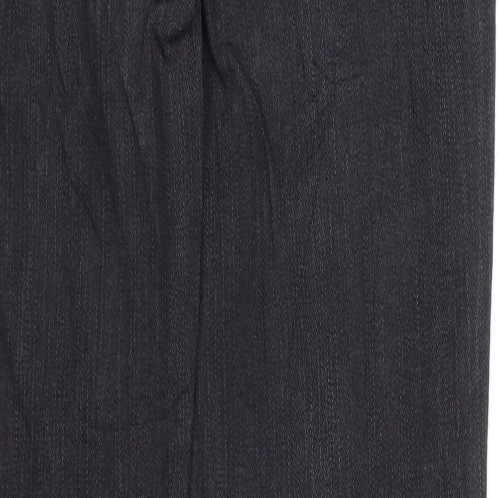 Marc Lauge Womens Black Cotton Straight Jeans Size 10 Regular Zip