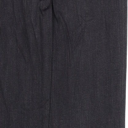 Marc Lauge Womens Black Cotton Straight Jeans Size 10 Regular Zip