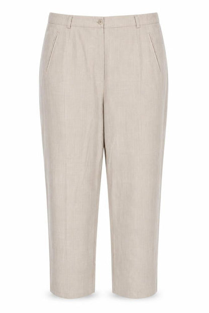 Womens UK Size 18 Berkertex Regular Fit Carrot Beige Trousers