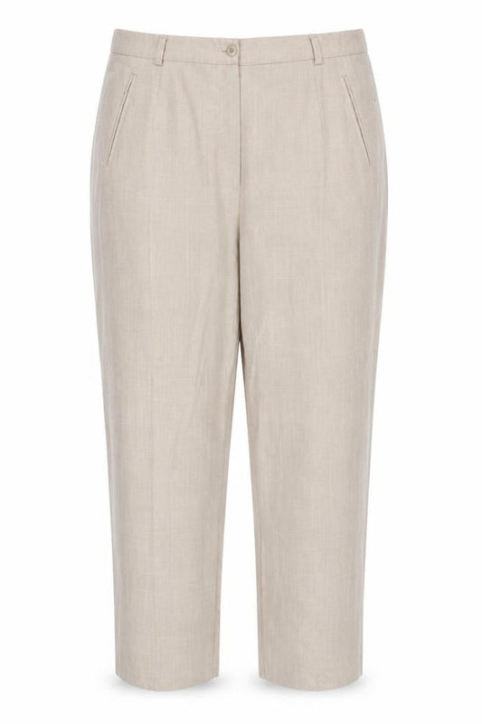 Womens UK Size 18 Berkertex Regular Fit Carrot Beige Trousers