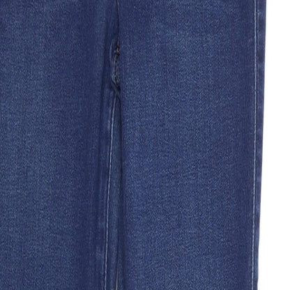 The A&F Sateen Womens Blue Cotton Skinny Jeans Size 24 in L29 in Regular Zip