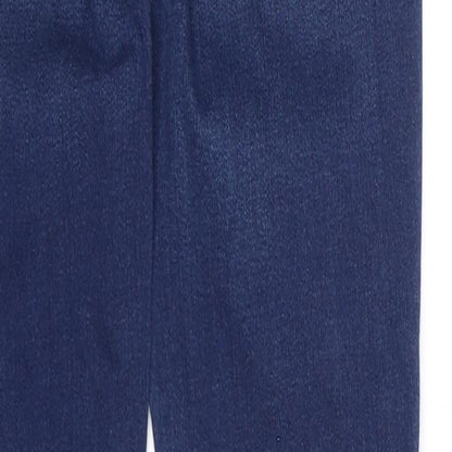 The A&F Sateen Womens Blue Cotton Skinny Jeans Size 24 in L29 in Regular Zip