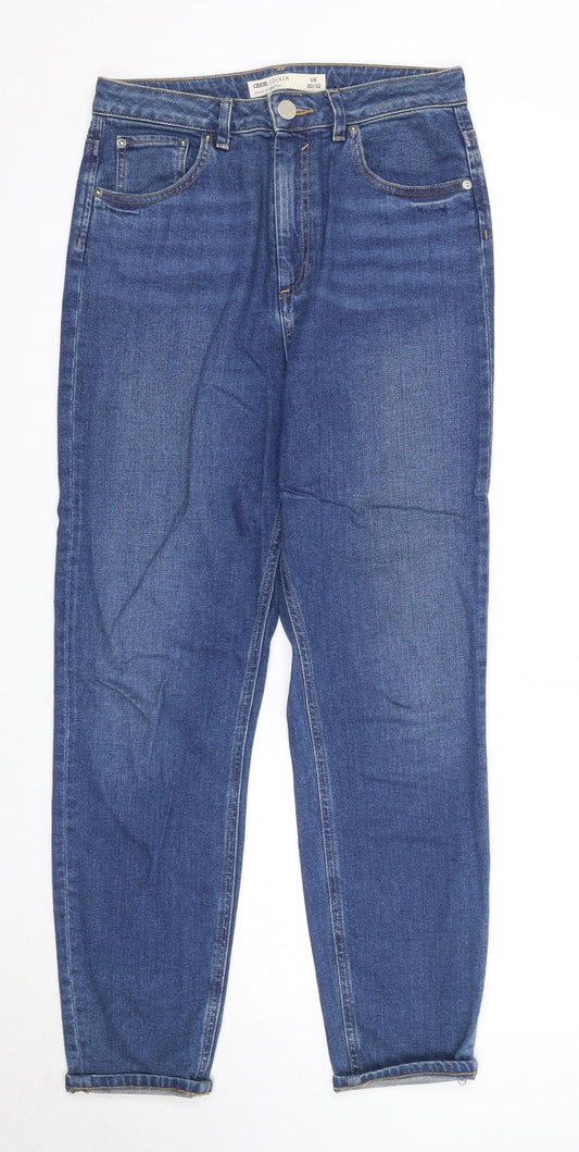 ASOS Womens Blue Cotton Straight Jeans Size 30 in L32 in Regular Zip