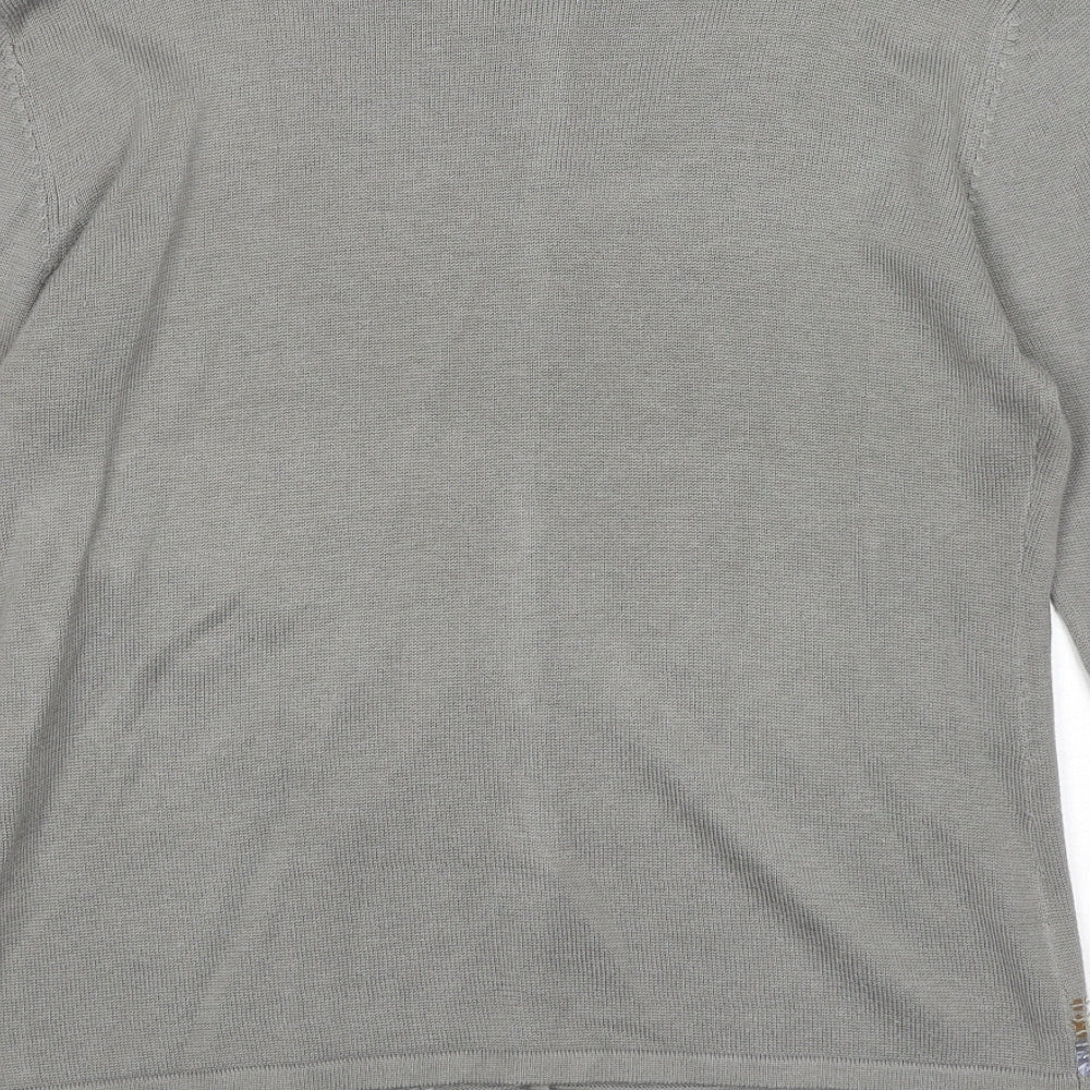 Womens UK Size S Janique Grey Cardigan Jumper