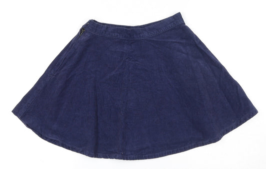 FOREVER 21 Womens Blue Cotton Skater Set Size XS Zip - Waist 20 inches