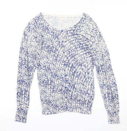 Womens UK Size S Monsoon Blue Cardigan Jumper