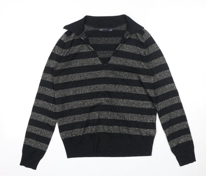 Womens UK Size S Marks and Spencer Black Pullover Jumper