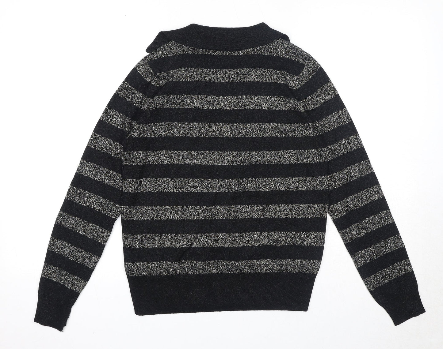 Womens UK Size S Marks and Spencer Black Pullover Jumper