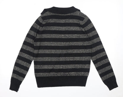 Womens UK Size S Marks and Spencer Black Pullover Jumper