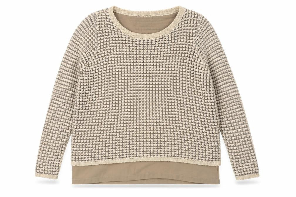 Womens UK Size M Fransa Beige Pullover Jumper