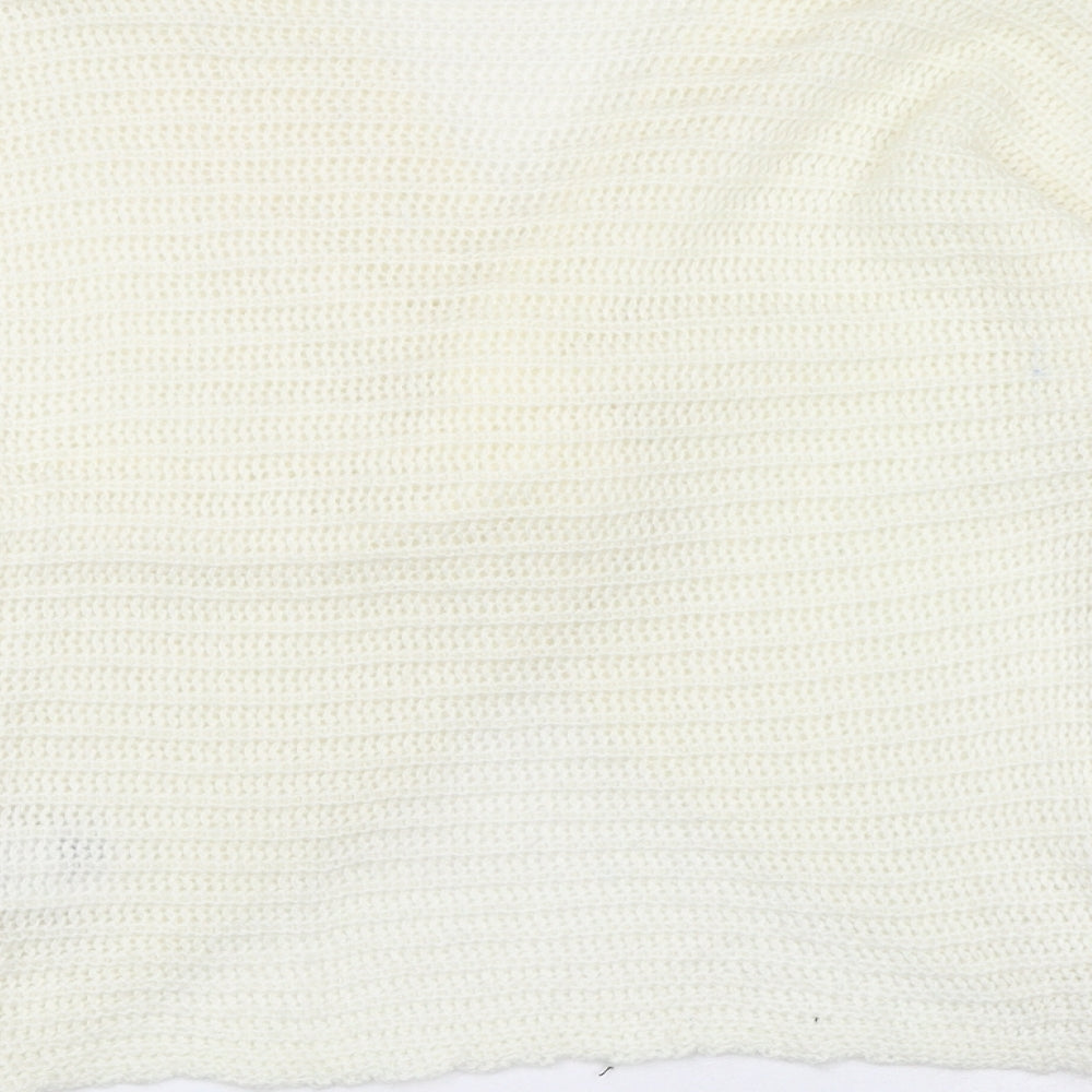 Womens UK Size M Divided by H&M White Pullover Jumper