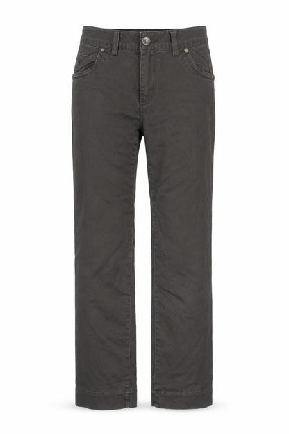 Broadway Womens Grey Cotton Trousers Size 10 Regular Zip