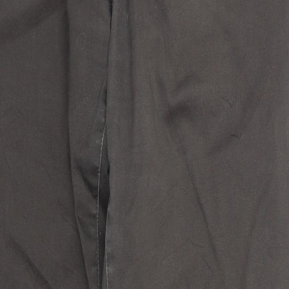 Broadway Womens Grey Cotton Trousers Size 10 Regular Zip