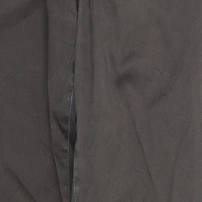 Broadway Womens Grey Cotton Trousers Size 10 Regular Zip