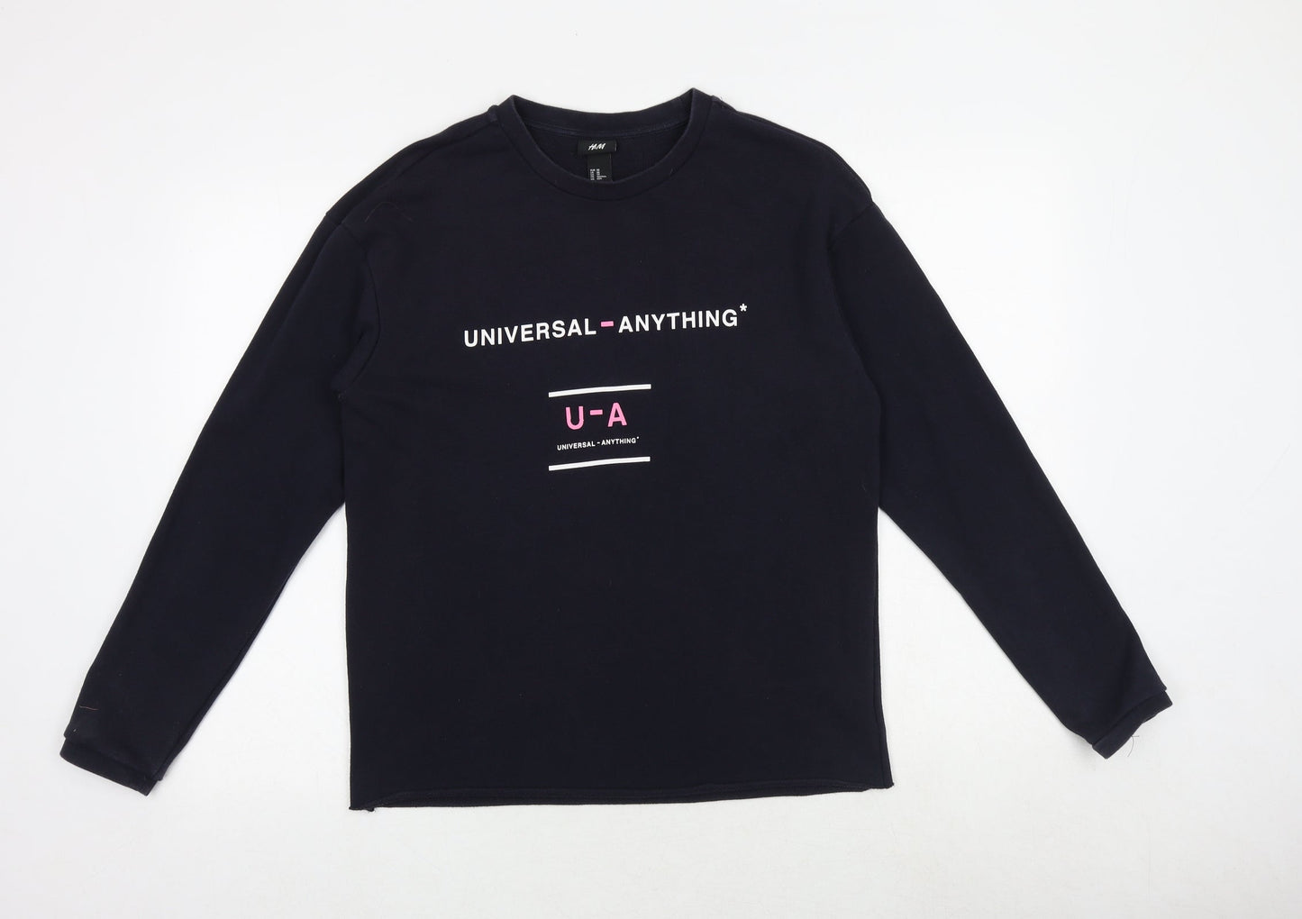 H&M Womens Blue Cotton Pullover Sweatshirt Size XS Pullover - Universal - Anything