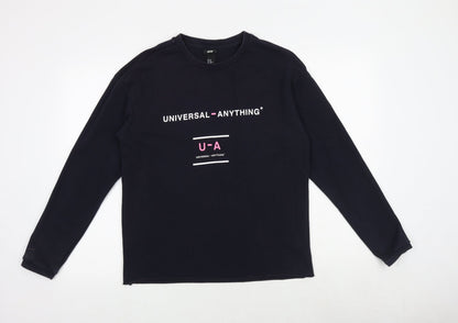 H&M Womens Blue Cotton Pullover Sweatshirt Size XS Pullover - Universal - Anything