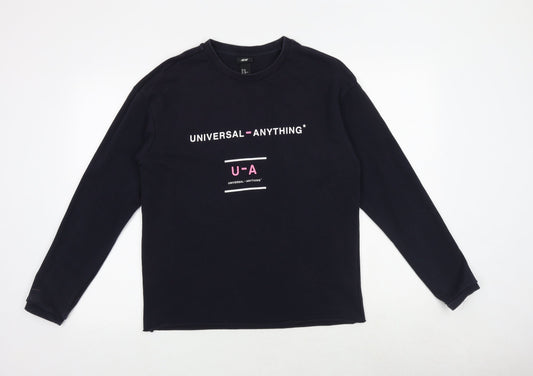 H&M Womens Blue Cotton Pullover Sweatshirt Size XS Pullover - Universal - Anything