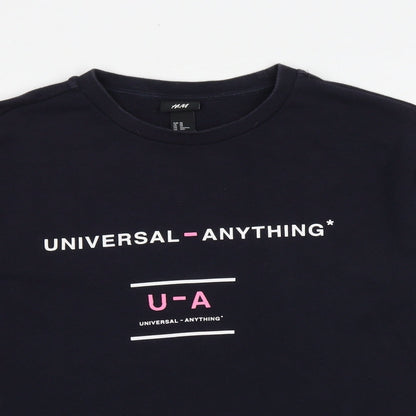 H&M Womens Blue Cotton Pullover Sweatshirt Size XS Pullover - Universal - Anything