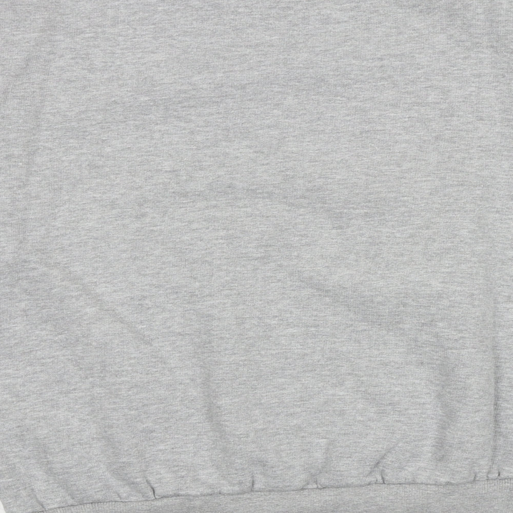 PARISIAN SIGNATURE Womens Grey Floral Cotton Pullover Sweatshirt Size 8 Pullover
