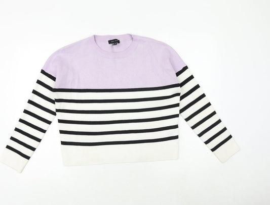 Womens UK Size S New Look Multicoloured Pullover Jumper
