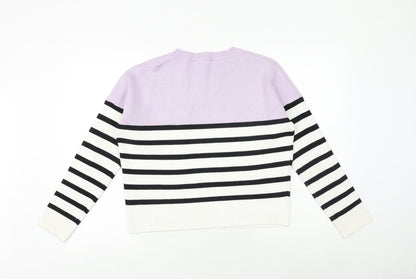 Womens UK Size S New Look Multicoloured Pullover Jumper