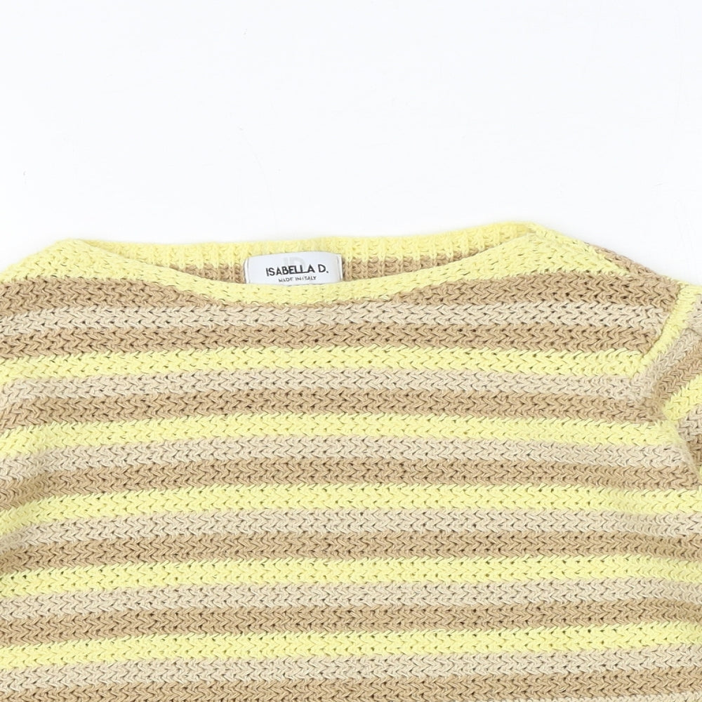 Womens UK Size S Isabella D Multicoloured Pullover Jumper