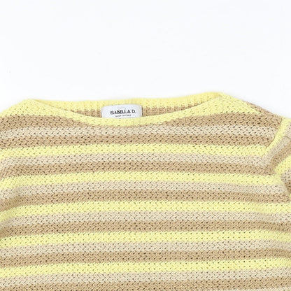 Womens UK Size S Isabella D Multicoloured Pullover Jumper